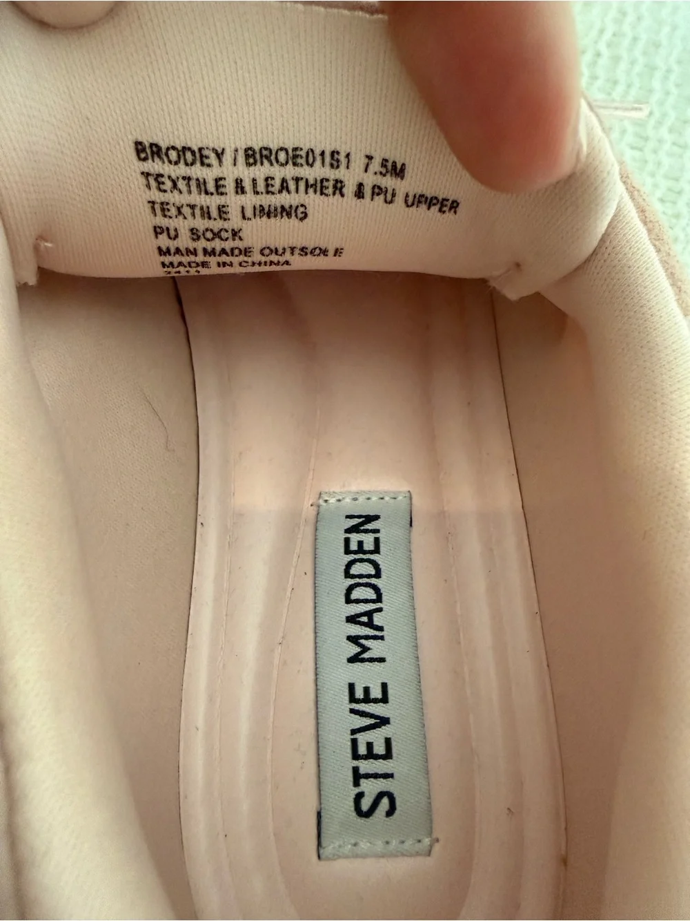 Steve Madden Blush Pink Suede & Mesh Lace-Up Sneakers